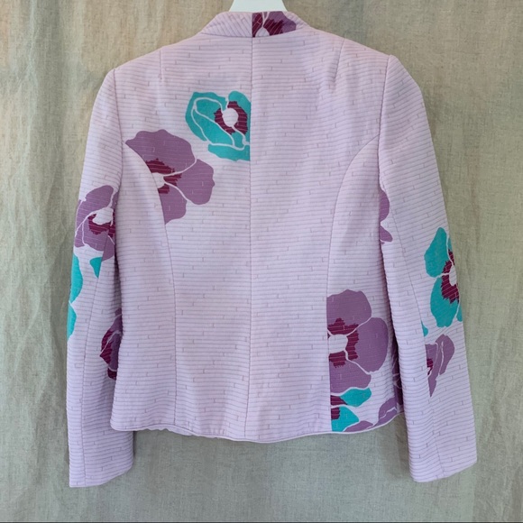 Vintage Blush Floral Quilted Blazer | Size XS - S - Picture 2 of 8